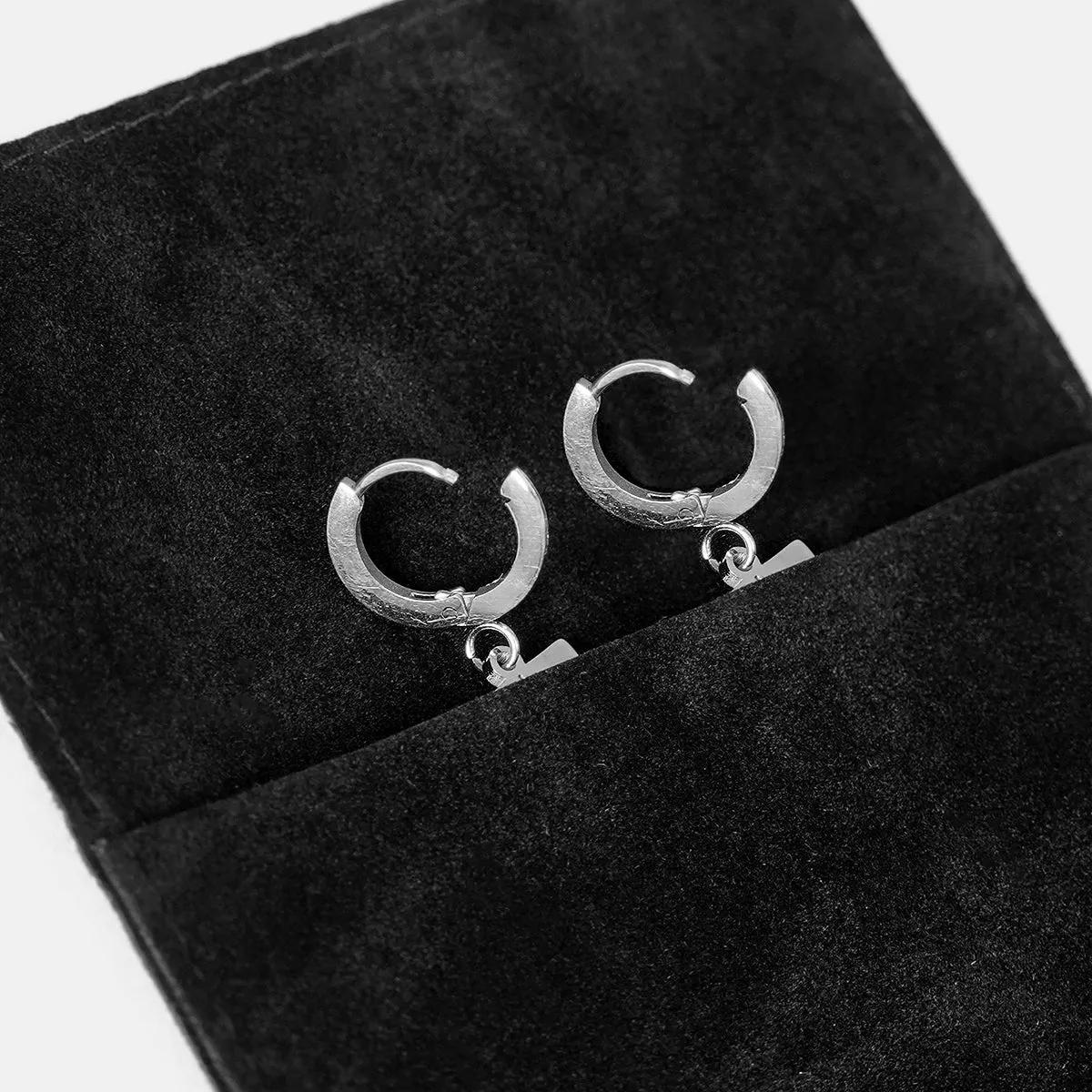 67 Number Earring - Stainless Steel