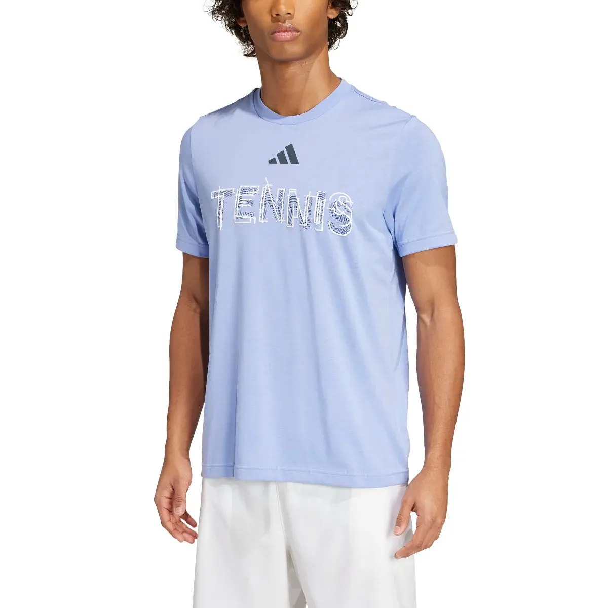 adidas Men's Tennis Hi-Visibility Interview Graphic T-Shirt