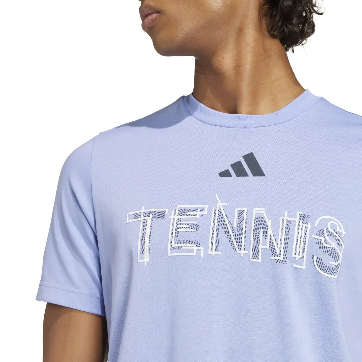 adidas Men's Tennis Hi-Visibility Interview Graphic T-Shirt