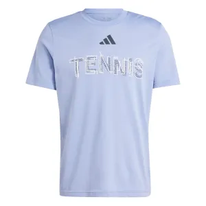 adidas Men's Tennis Hi-Visibility Interview Graphic T-Shirt