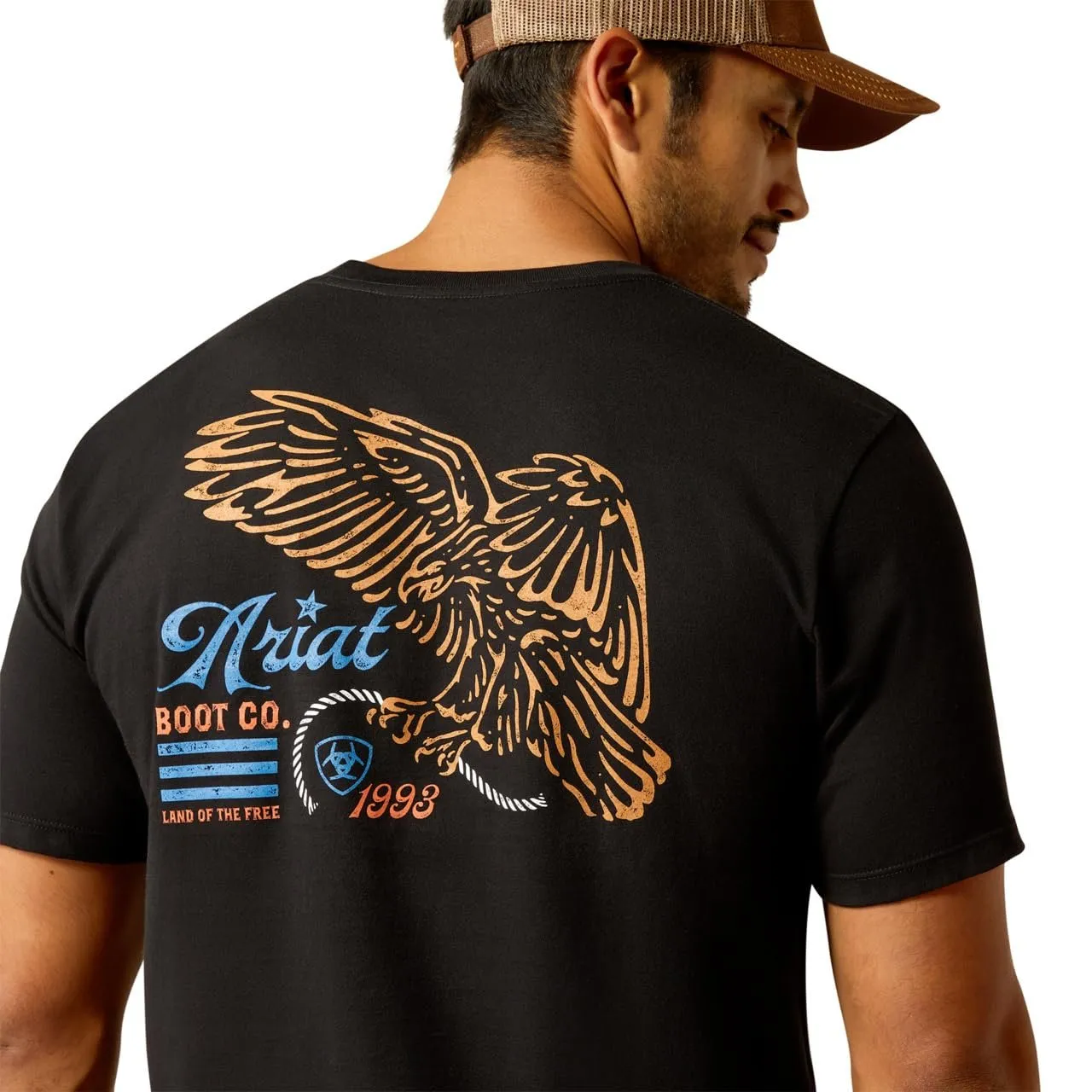 Ariat Men's Eagle Freedom T-Shirt, Black