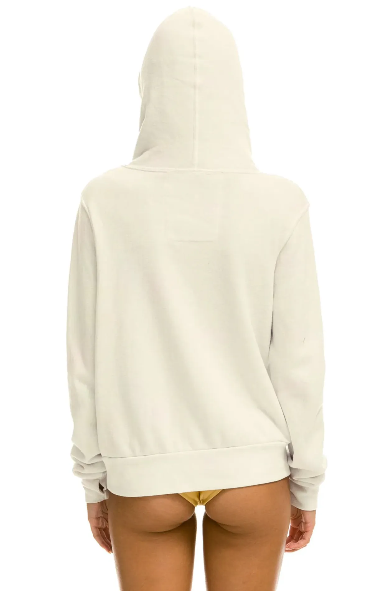 Aviator Nation Ninja Unisex Pullover Hoodie in Vintage White