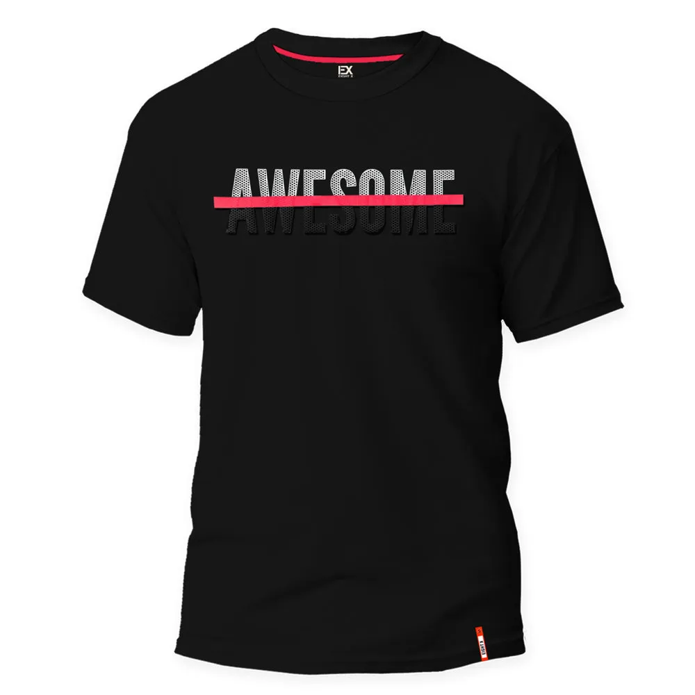 AWESOME 8X Street Silicone Textured T-Shirt - Black