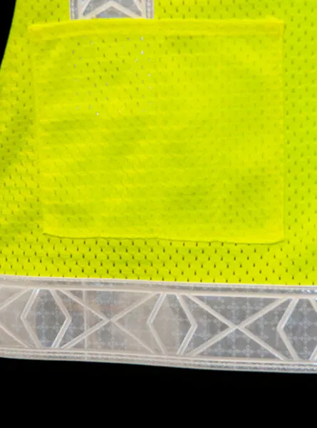 B-5811 - HIGH VISIBILITY SAFET VEST WITH BLACK NYLON BOTTOM - MAERSK - MESH