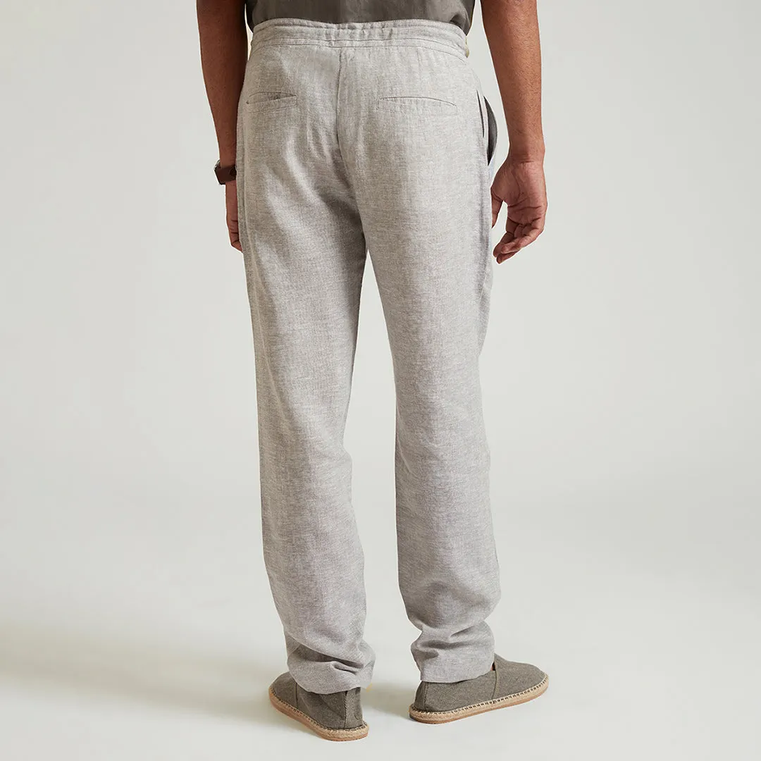 B77 Men's Semi Formal Relaxed Linen Trousers