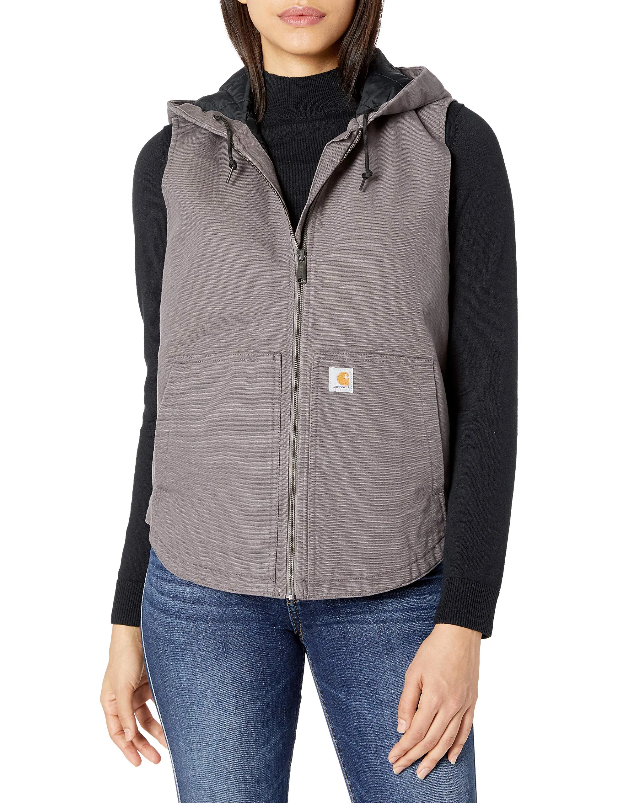 Carhartt 104026 Women's Washed Duck Hooded Vest