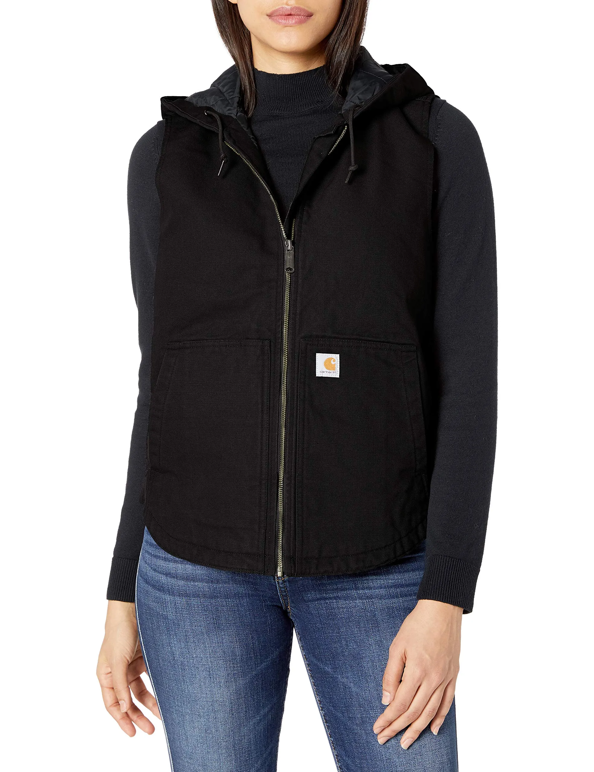 Carhartt 104026 Women's Washed Duck Hooded Vest