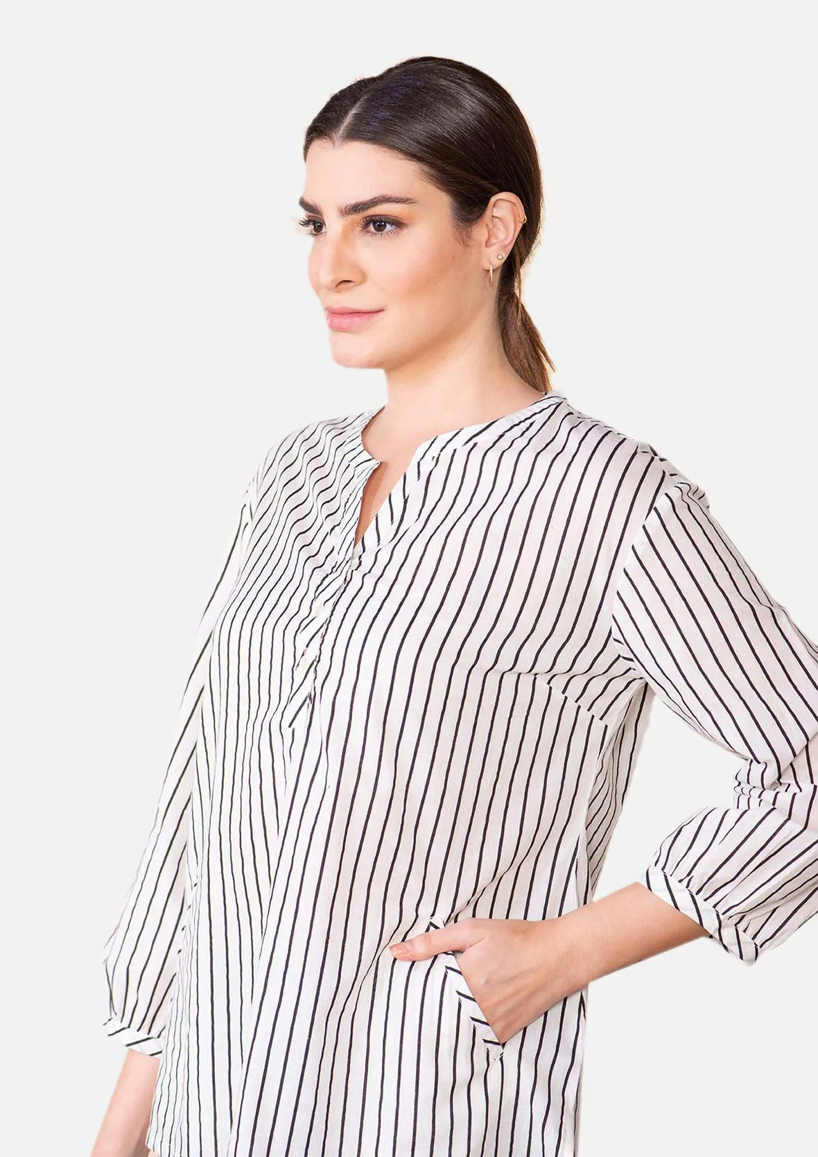 Classic Cotton Top With Pockets