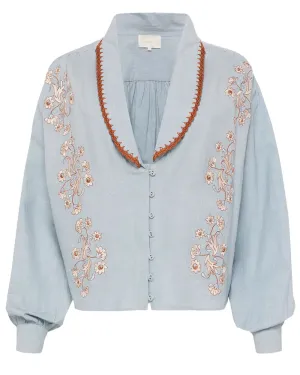 Cloud Blue Solaris Blouse