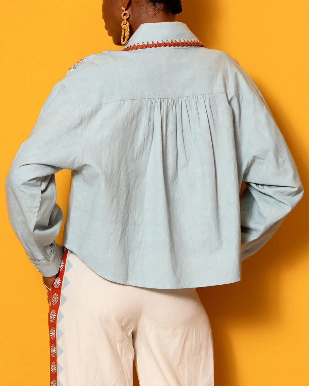 Cloud Blue Solaris Blouse