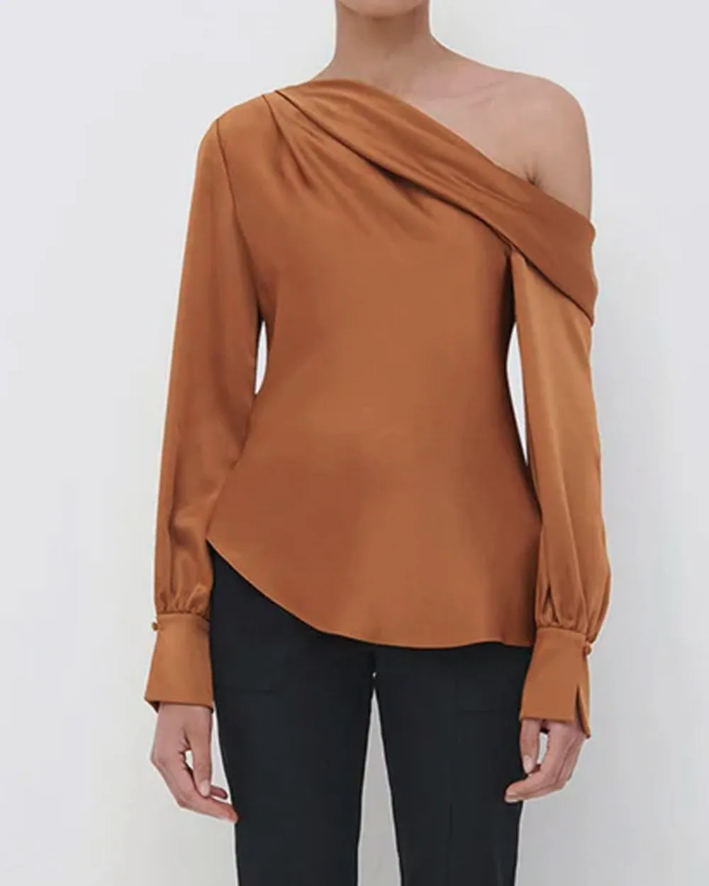 Copper Alice Cold Shoulder Blouse