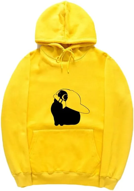 CORIRESHA Funny Wear Hat Cat Hoodie Drawstring Kangaroo Pocket Cotton Sweatshirt