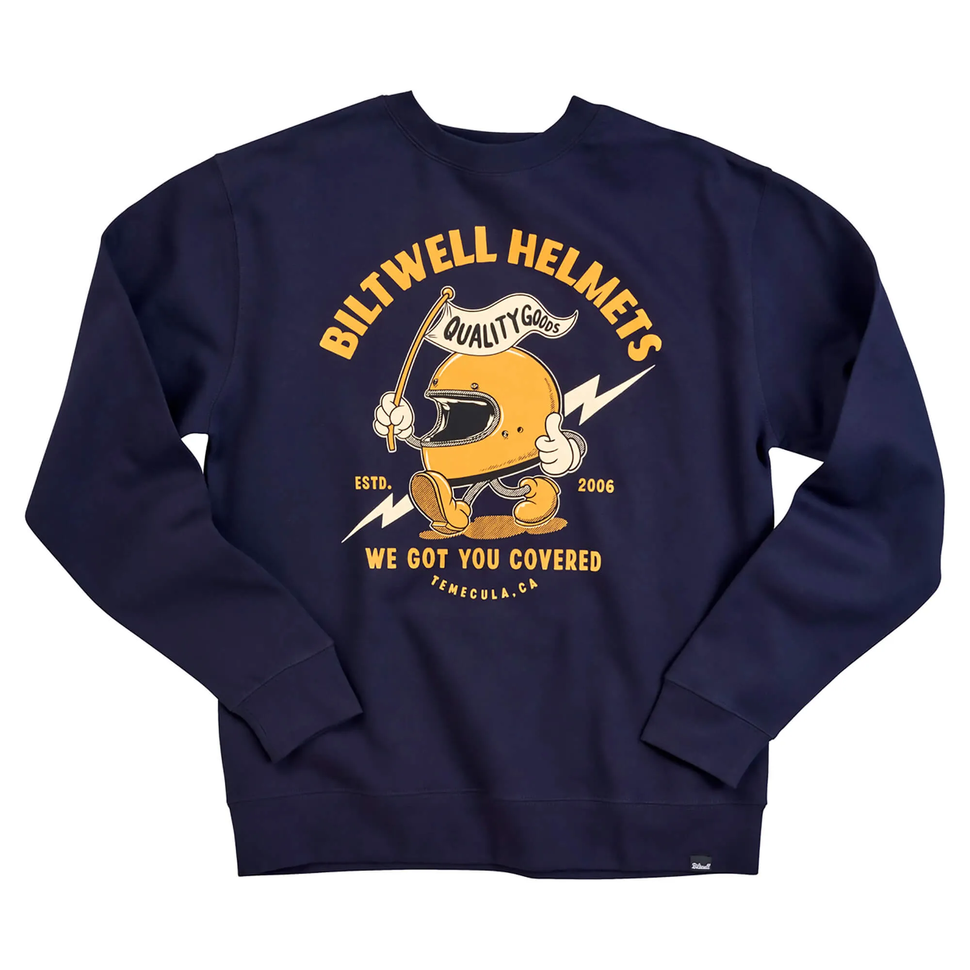 Covered Crew Neck Sweatshirt