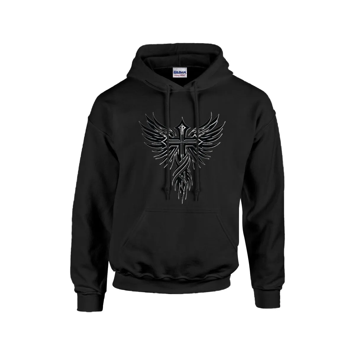 CROSS WITH WINGS Hoodie  -CHRISTIAN HOODIES