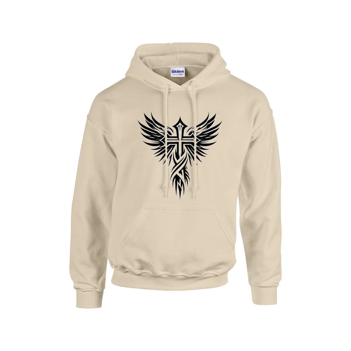 CROSS WITH WINGS Hoodie  -CHRISTIAN HOODIES