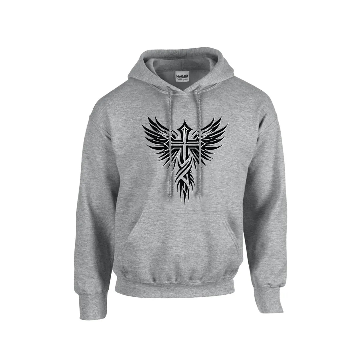 CROSS WITH WINGS Hoodie  -CHRISTIAN HOODIES