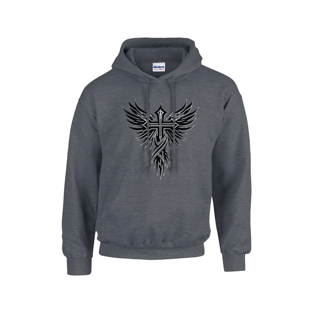 CROSS WITH WINGS Hoodie  -CHRISTIAN HOODIES