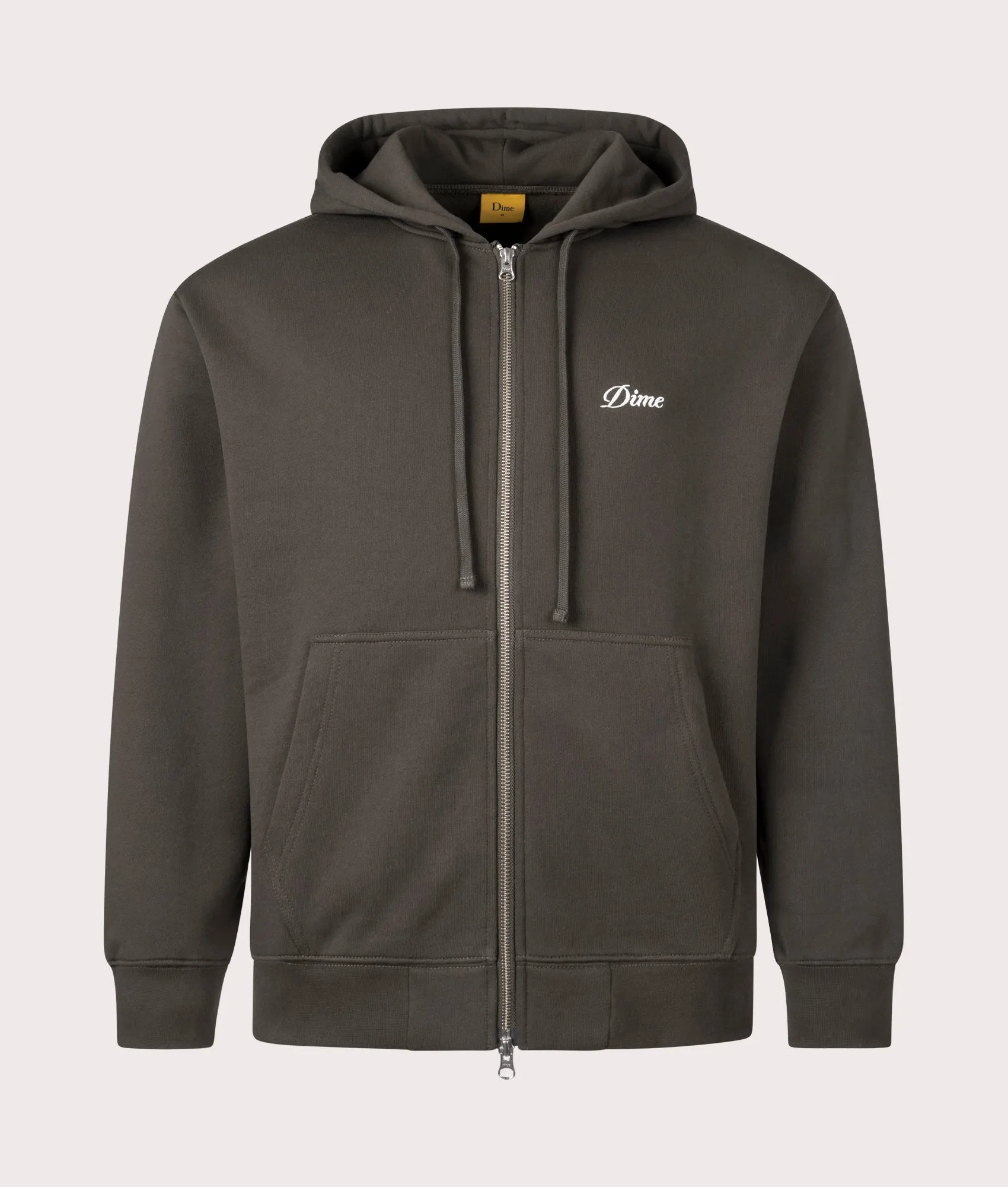 Cursive Small Logo Zip Through Hoodie