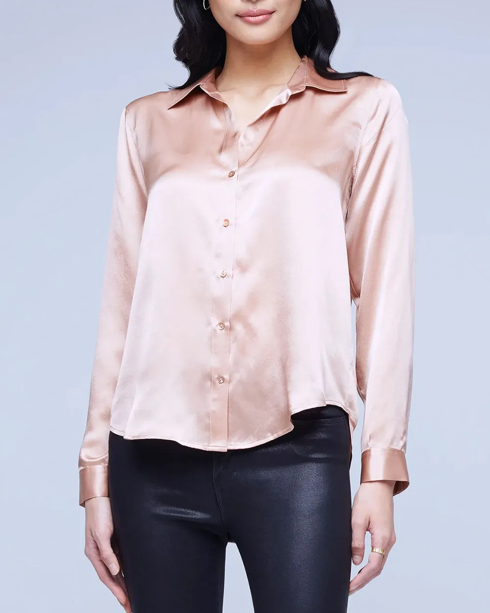 Dusty Pink Long Sleeve Tyler Blouse