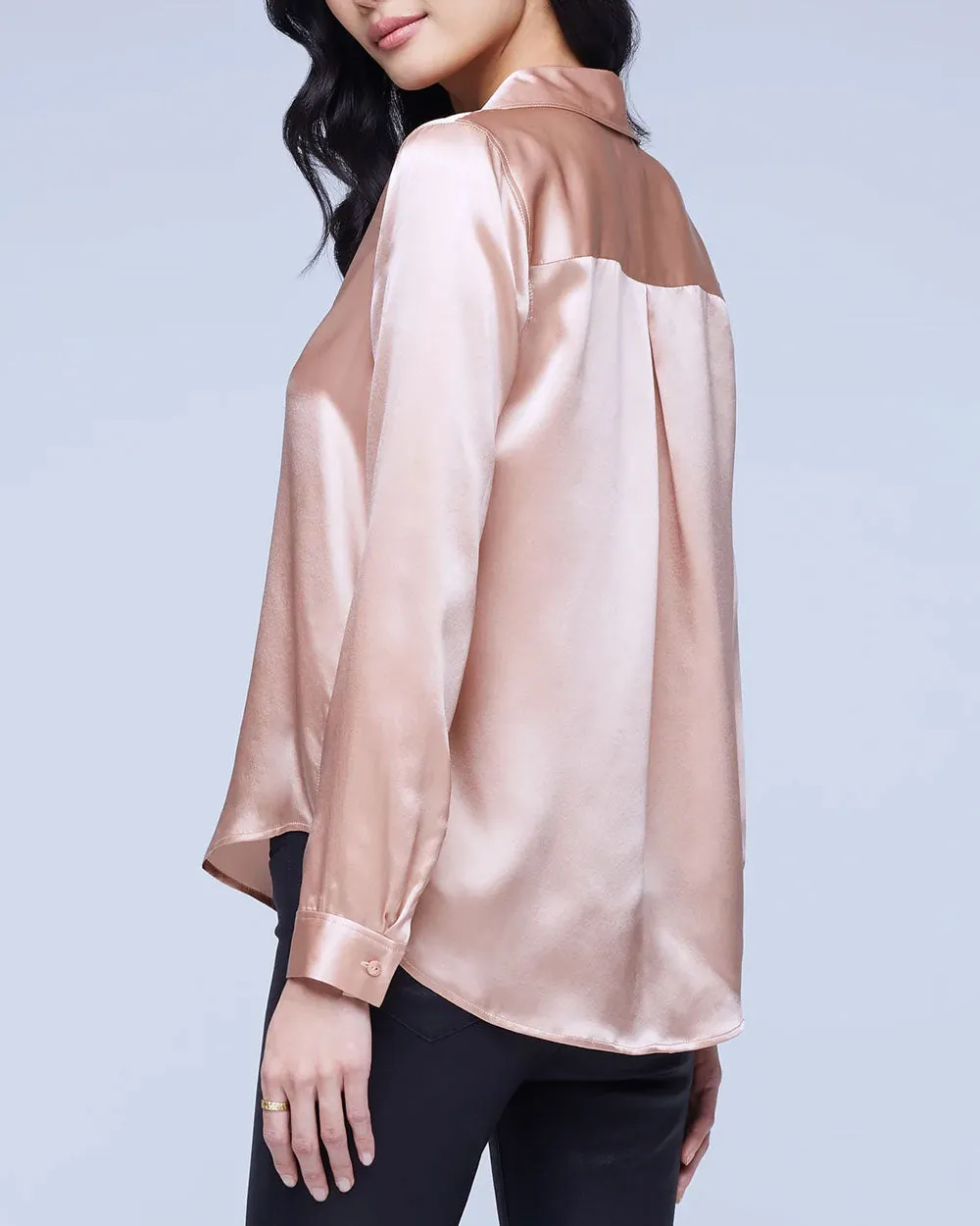 Dusty Pink Long Sleeve Tyler Blouse