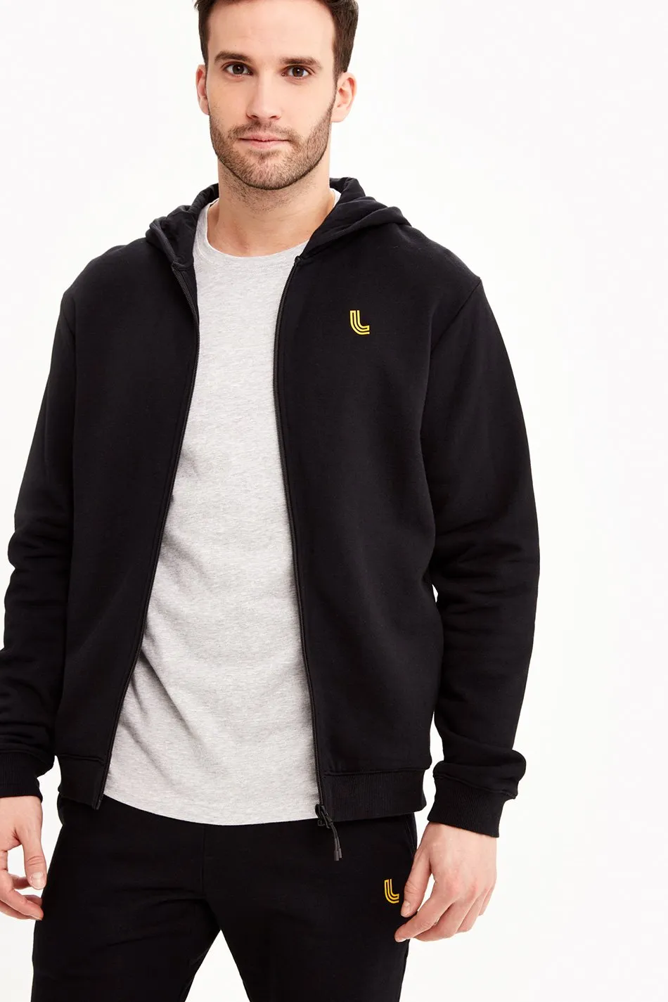 ELLIOT FULL ZIP STRUCTURED TERRY