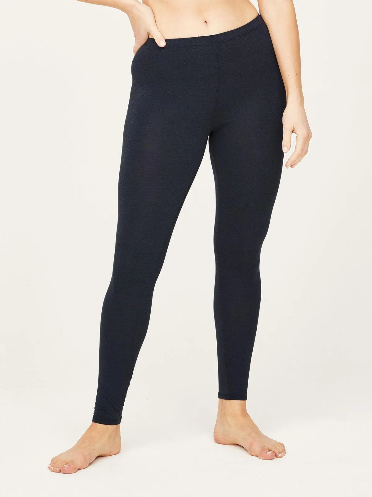 Essential Bamboo Organic Cotton Leggings - Midnight Navy