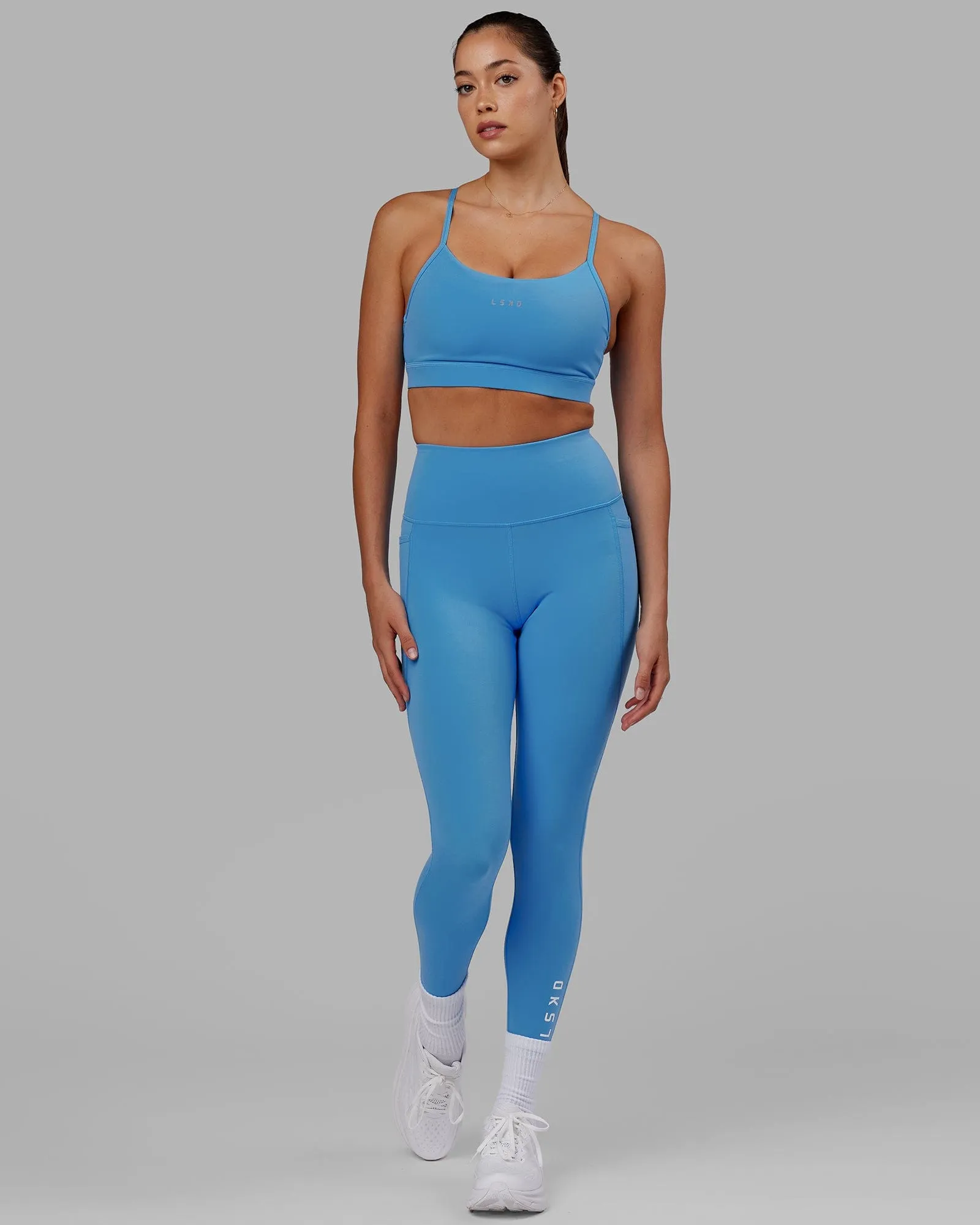 Flux 7/8 Length Leggings - Azure Blue