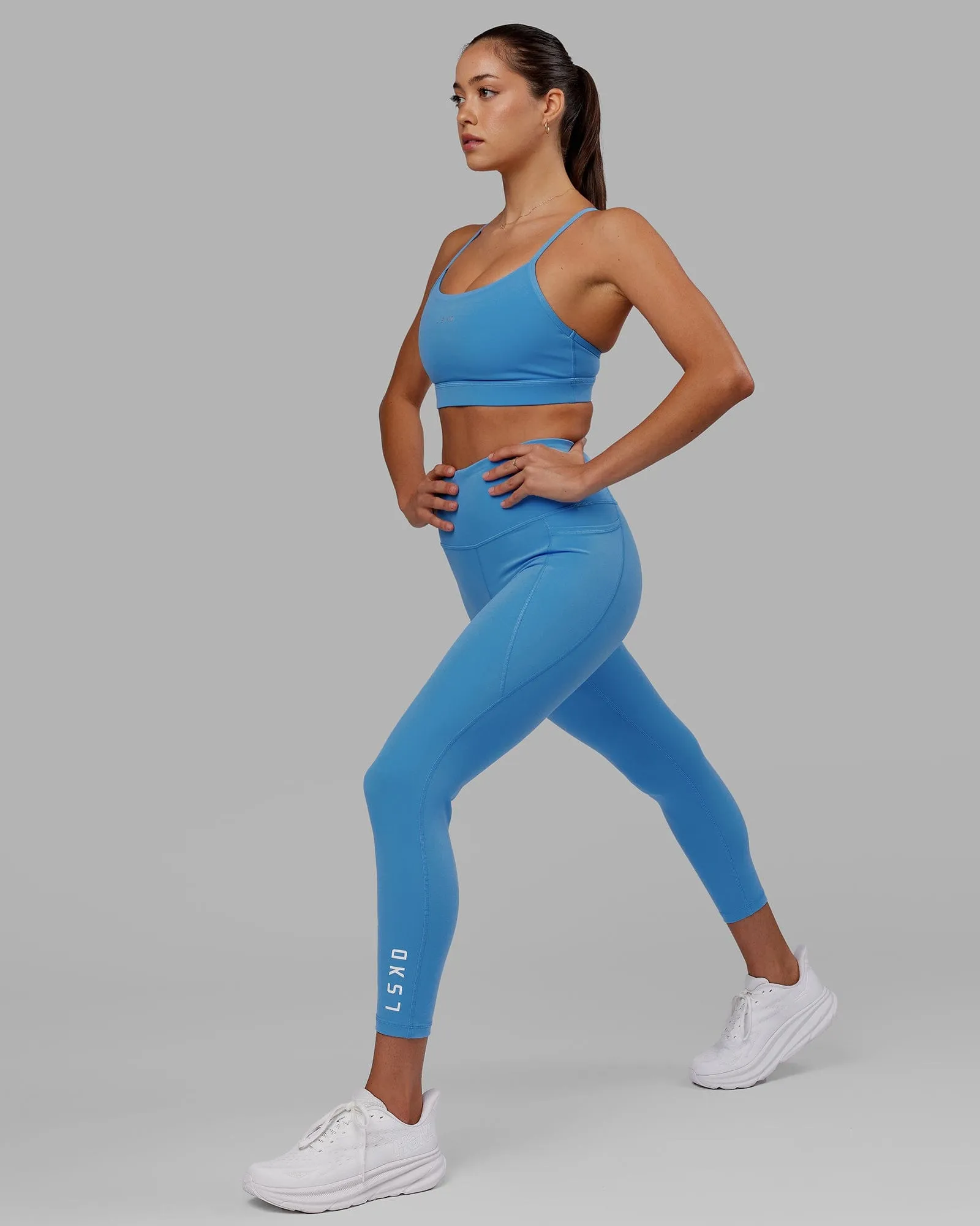 Flux 7/8 Length Leggings - Azure Blue