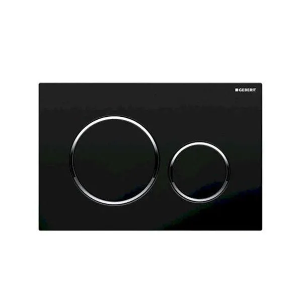 Geberit Sigma 20 Dual Flush Plate Black/Chrome