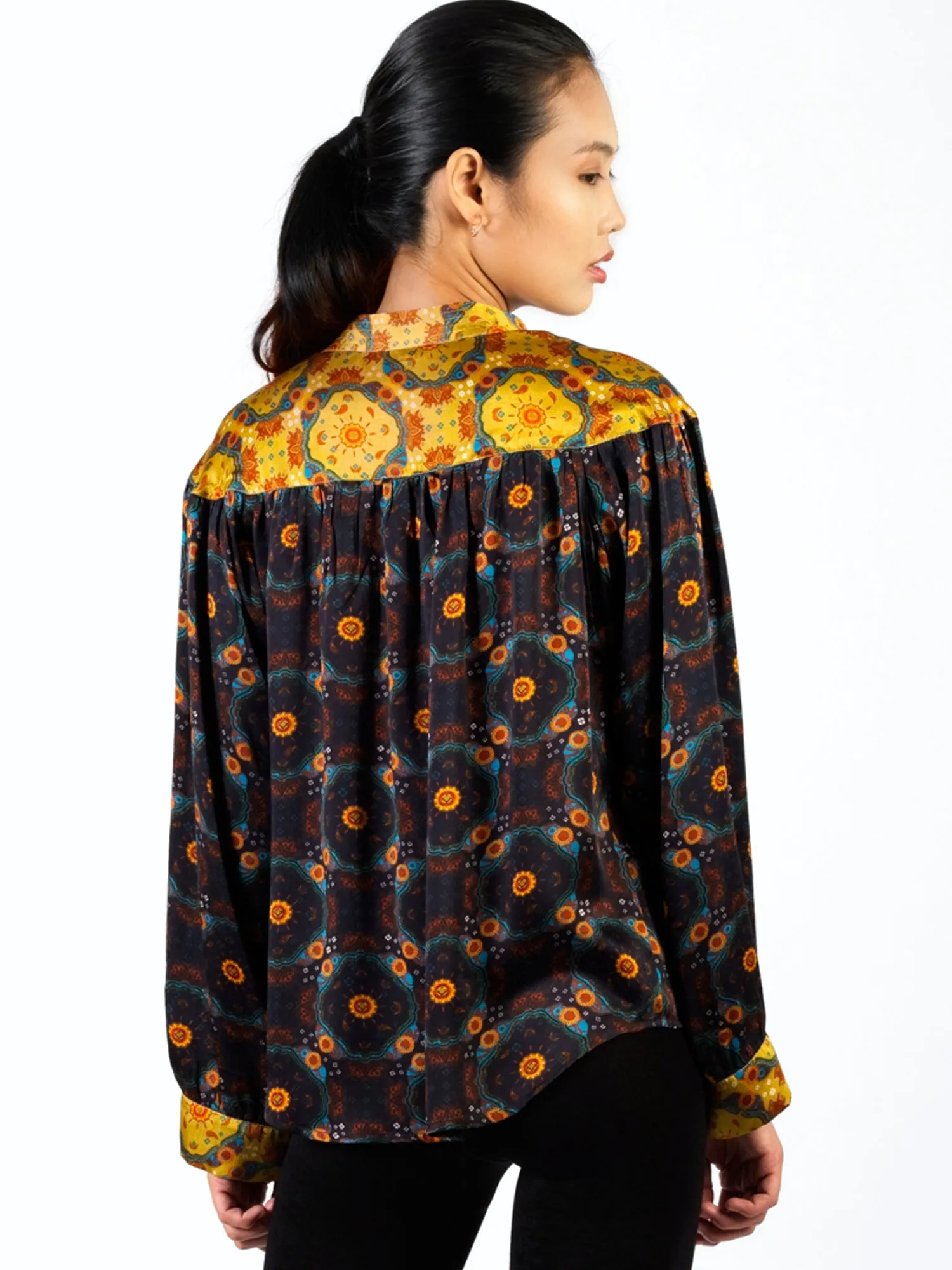 Gemma Top-Black Mosaic