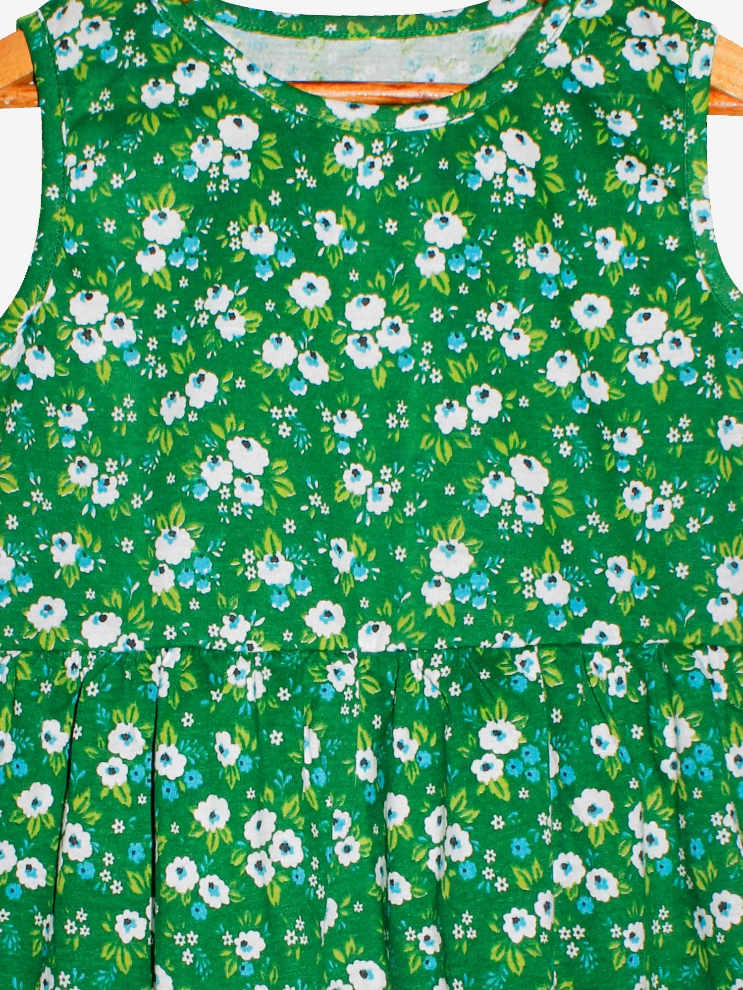 Girls Printed Sleeveless Dress- Pack of 2