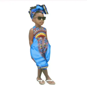 Girls Tribal Sleeveless Romper/Jumpsuit 2 Pcs