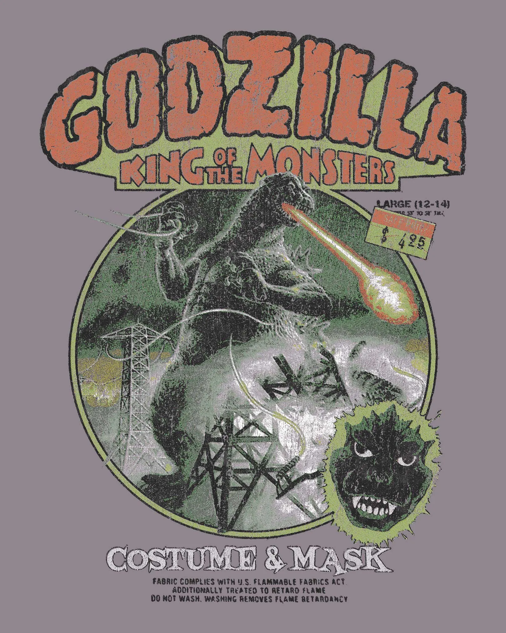 Godzilla: King of the Monsters - Costume and Mask Box Art Tee