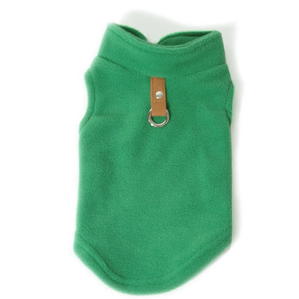 Green Fleece Vest