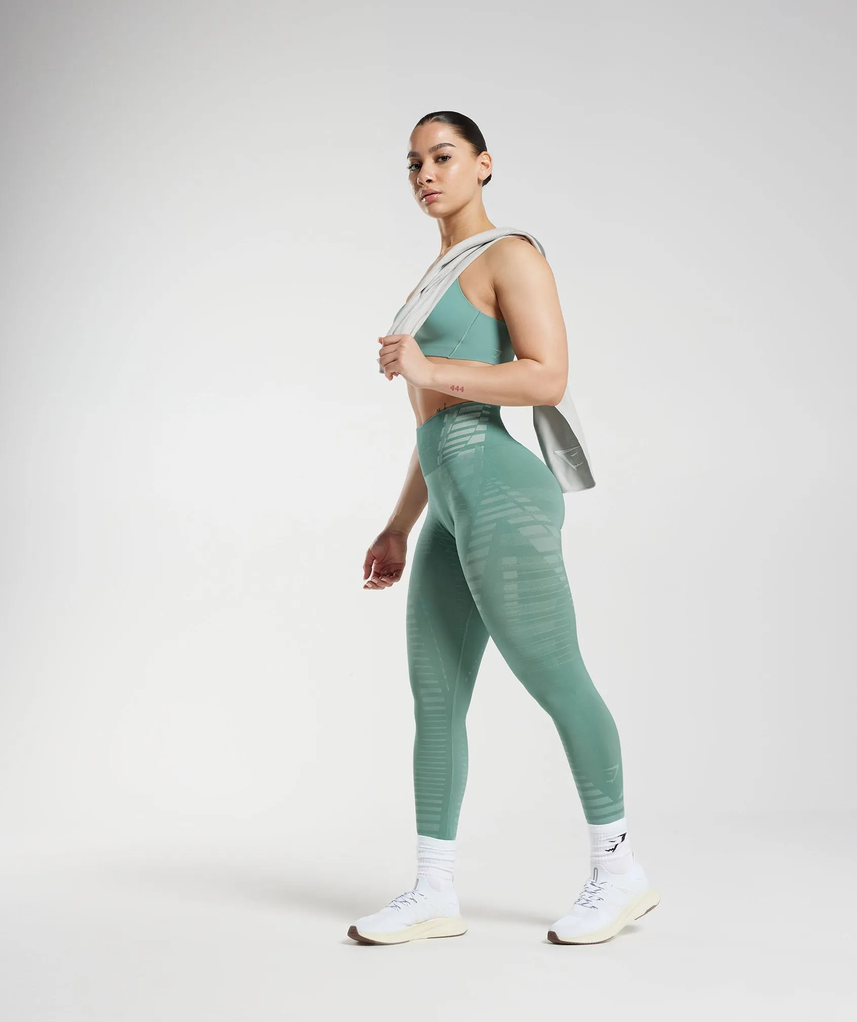 Gymshark Apex Limit Leggings - Ink Teal/Frost Teal