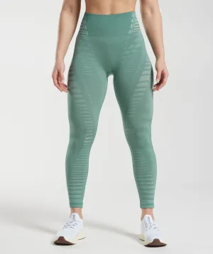 Gymshark Apex Limit Leggings - Ink Teal/Frost Teal