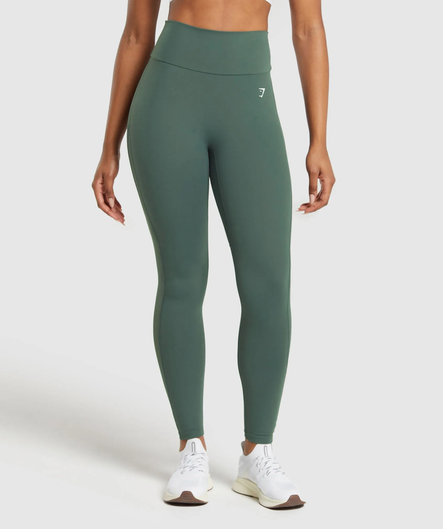 Gymshark Mesh Placement Leggings - Slate Teal