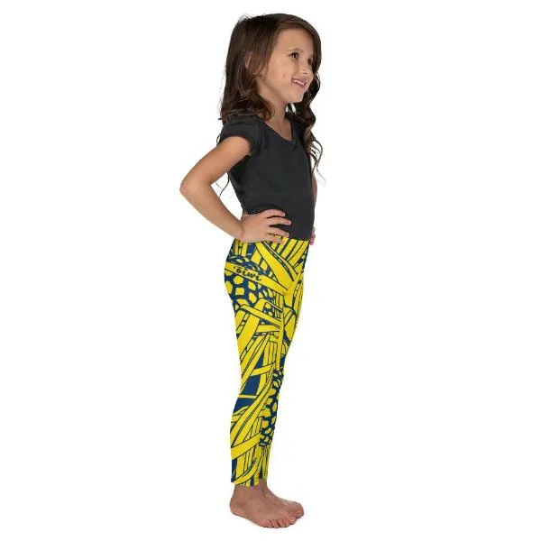 Hala Keiki Leggings (Navy/Yellow)