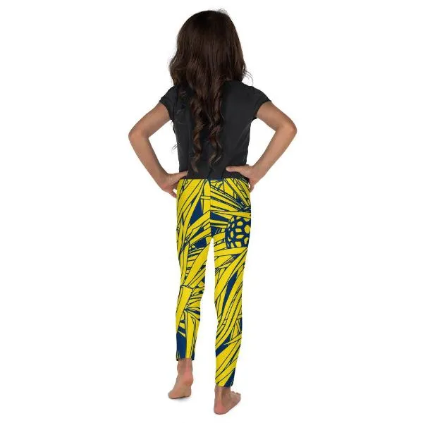 Hala Keiki Leggings (Navy/Yellow)