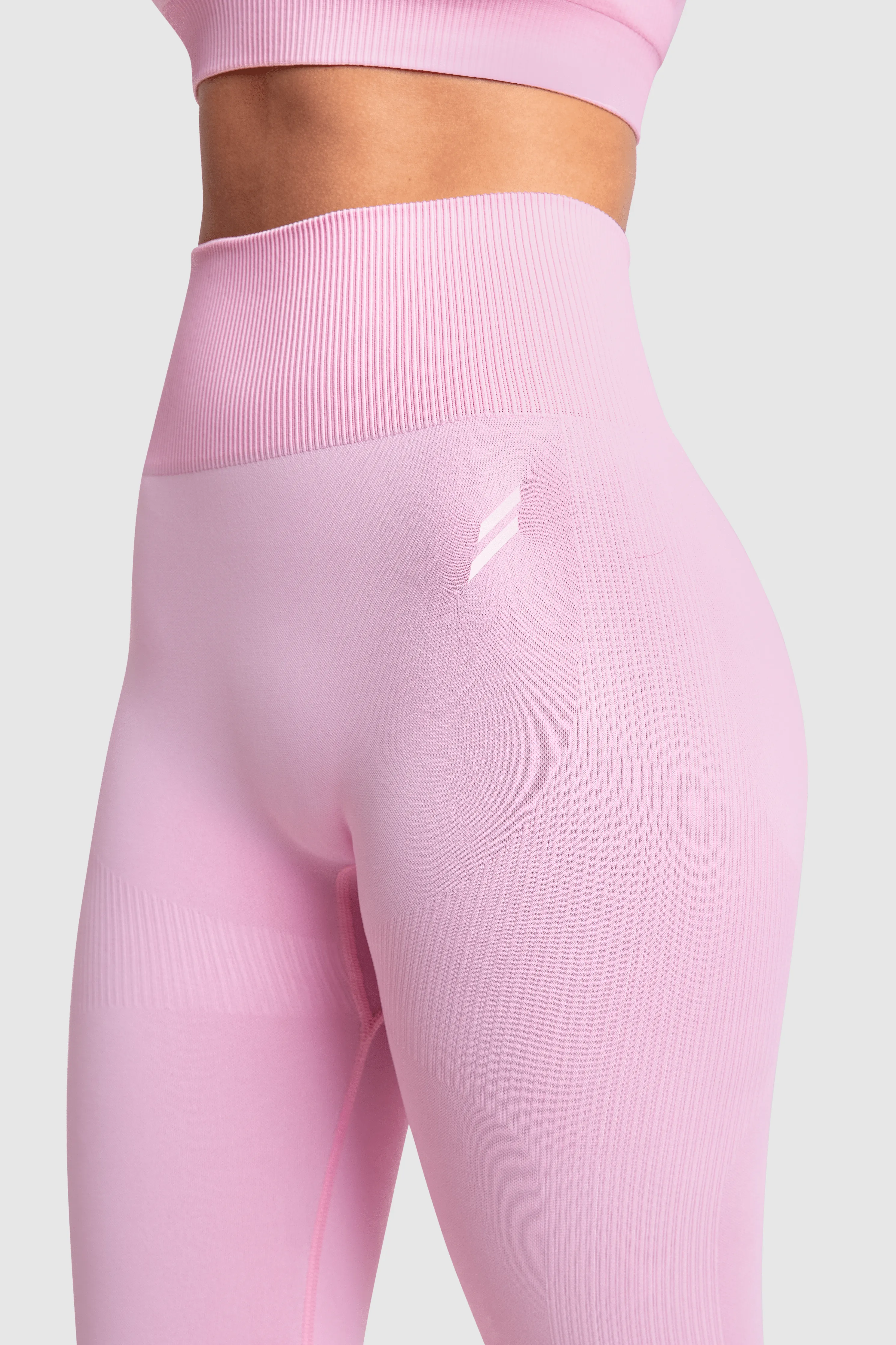 Impact Solid Leggings - Pastel Pink