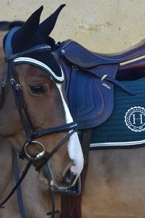 Indiana Saddle Pad CSO & West Fly Veil Set