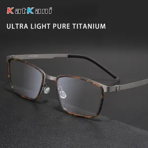 KatKani Unisex Full Rim Square Titanium Eyeglasses 9711