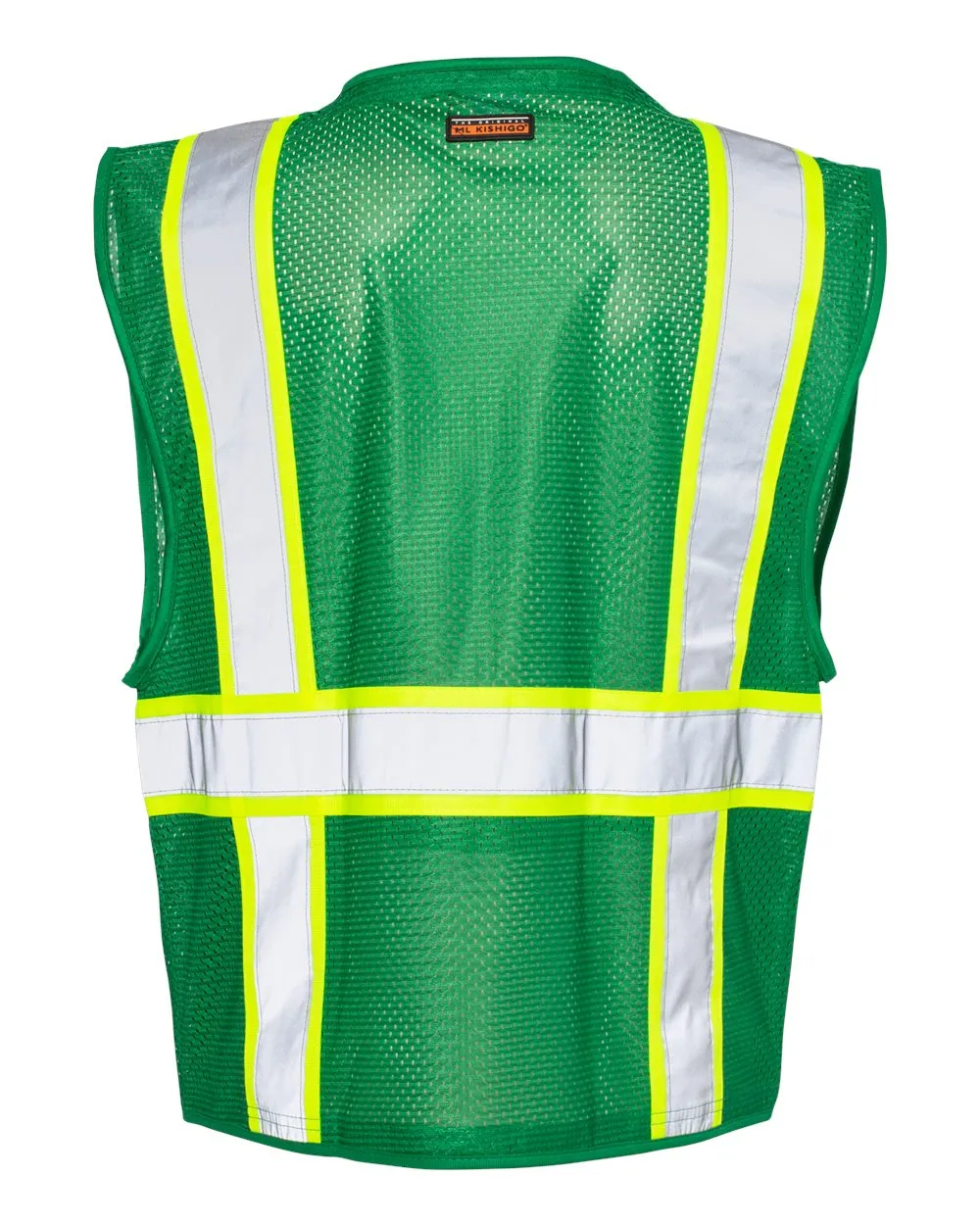 Kishigo - EV Series® Enhanced Visibility Multi-Pocket Mesh Vest - Green / Lime