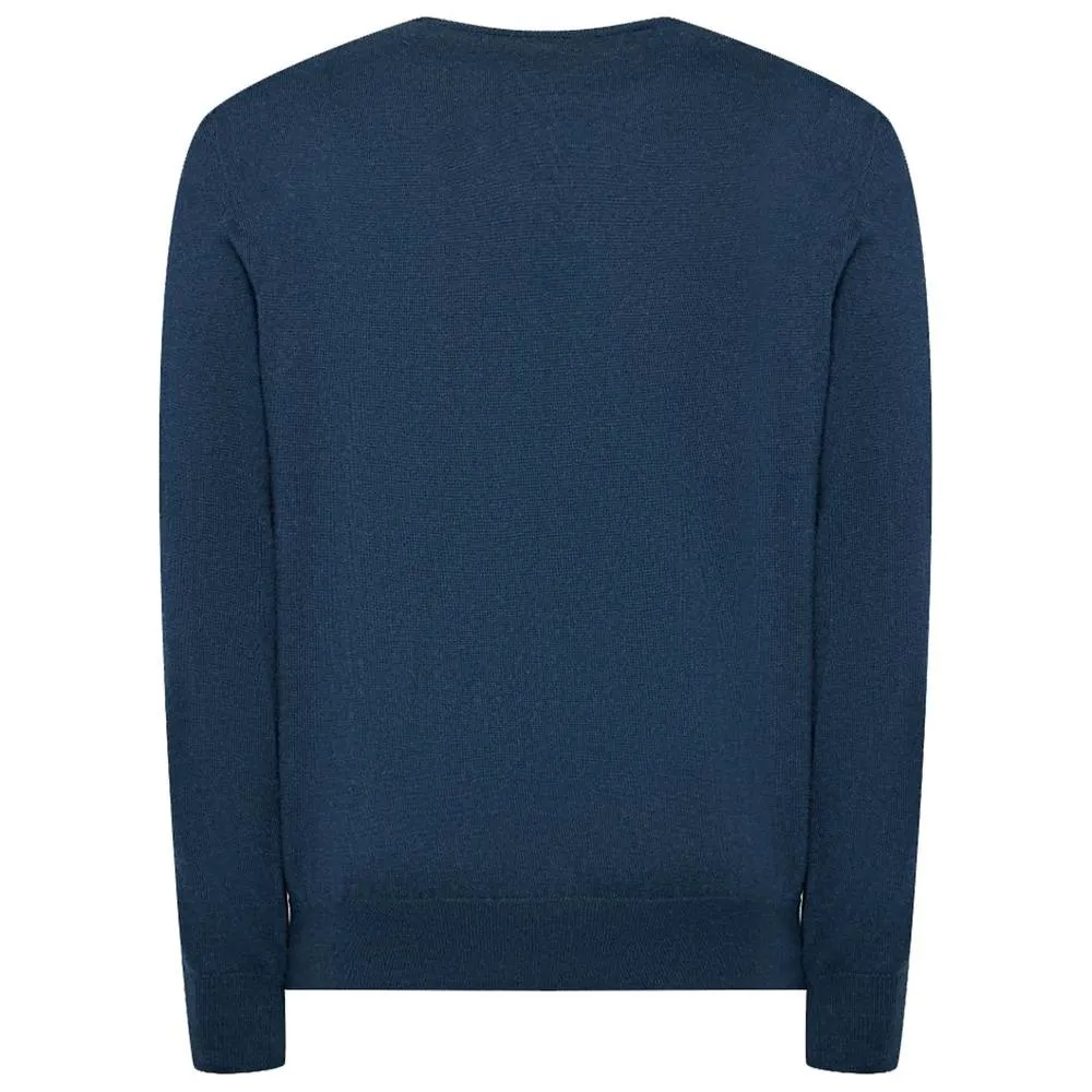 La Martina Light Blue Cotton Sweater