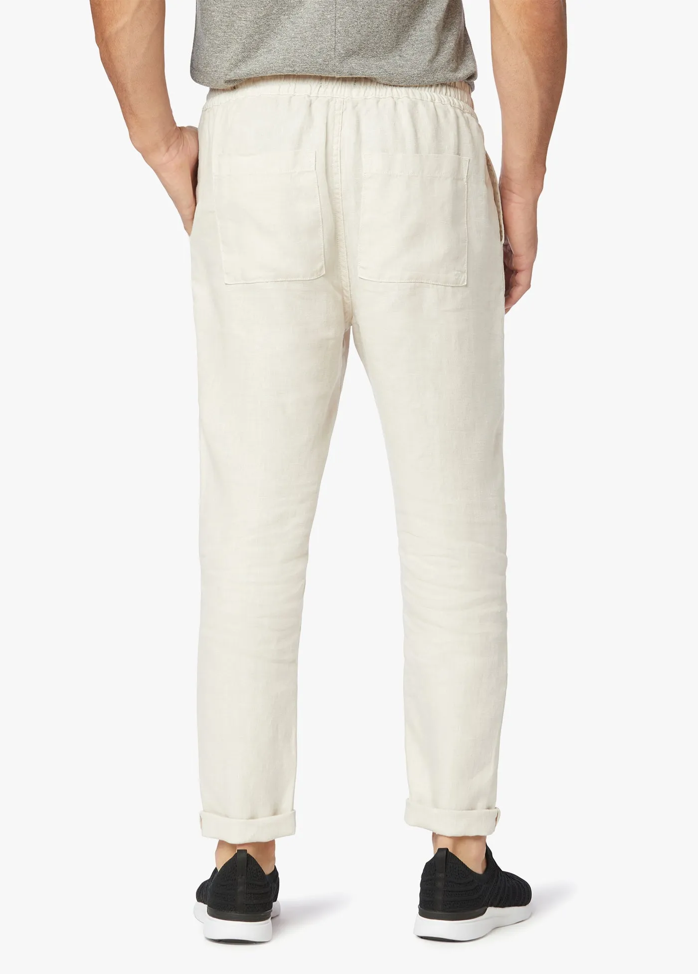 LINEN DRAWSTRING TROUSERS