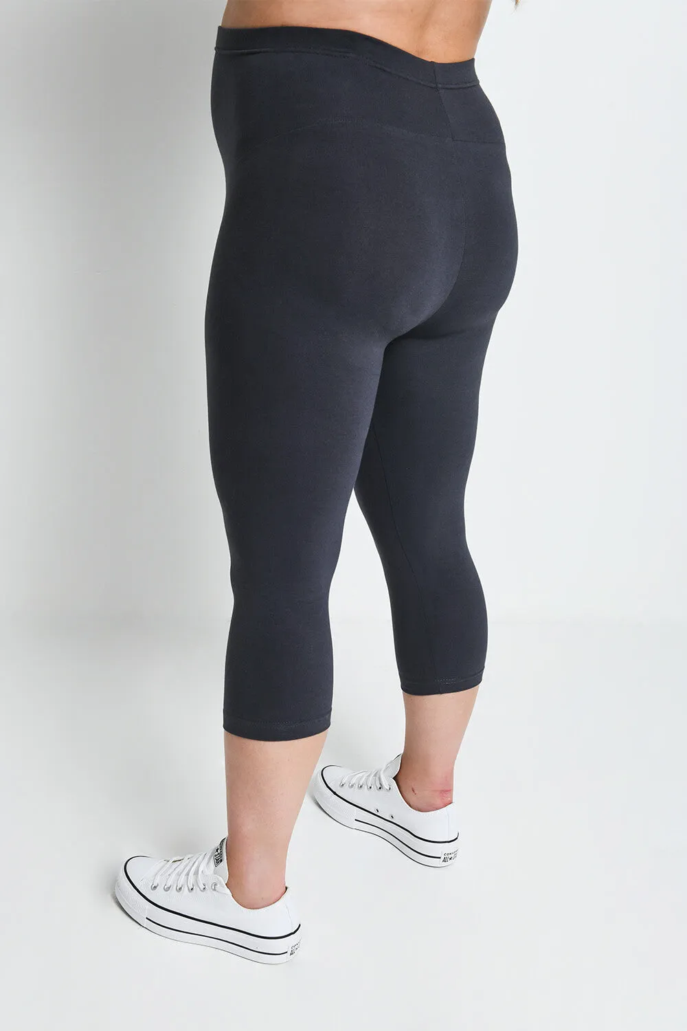 Maternity Everyday Cropped Leggings - Odyssey Grey