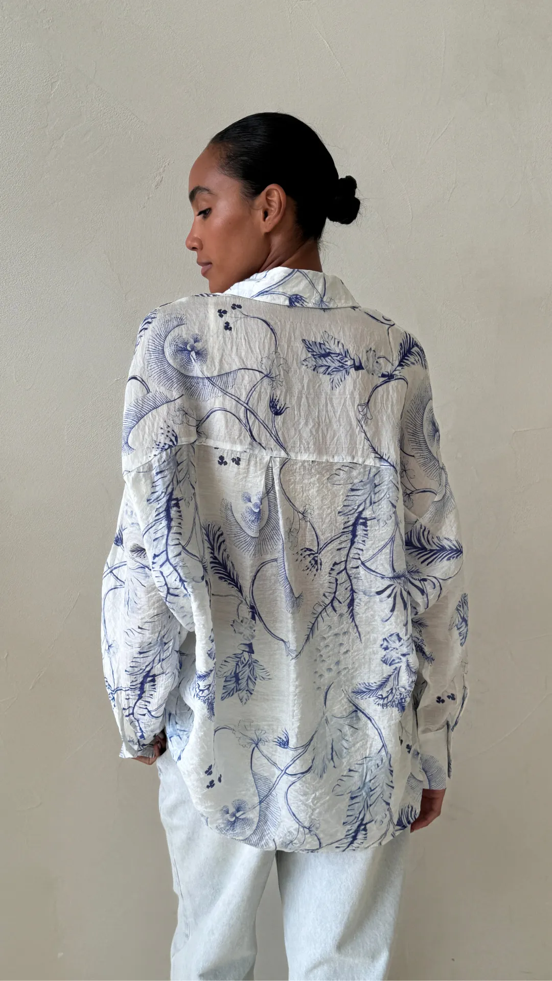 MAXINE SHIRT - BLUE PRINT