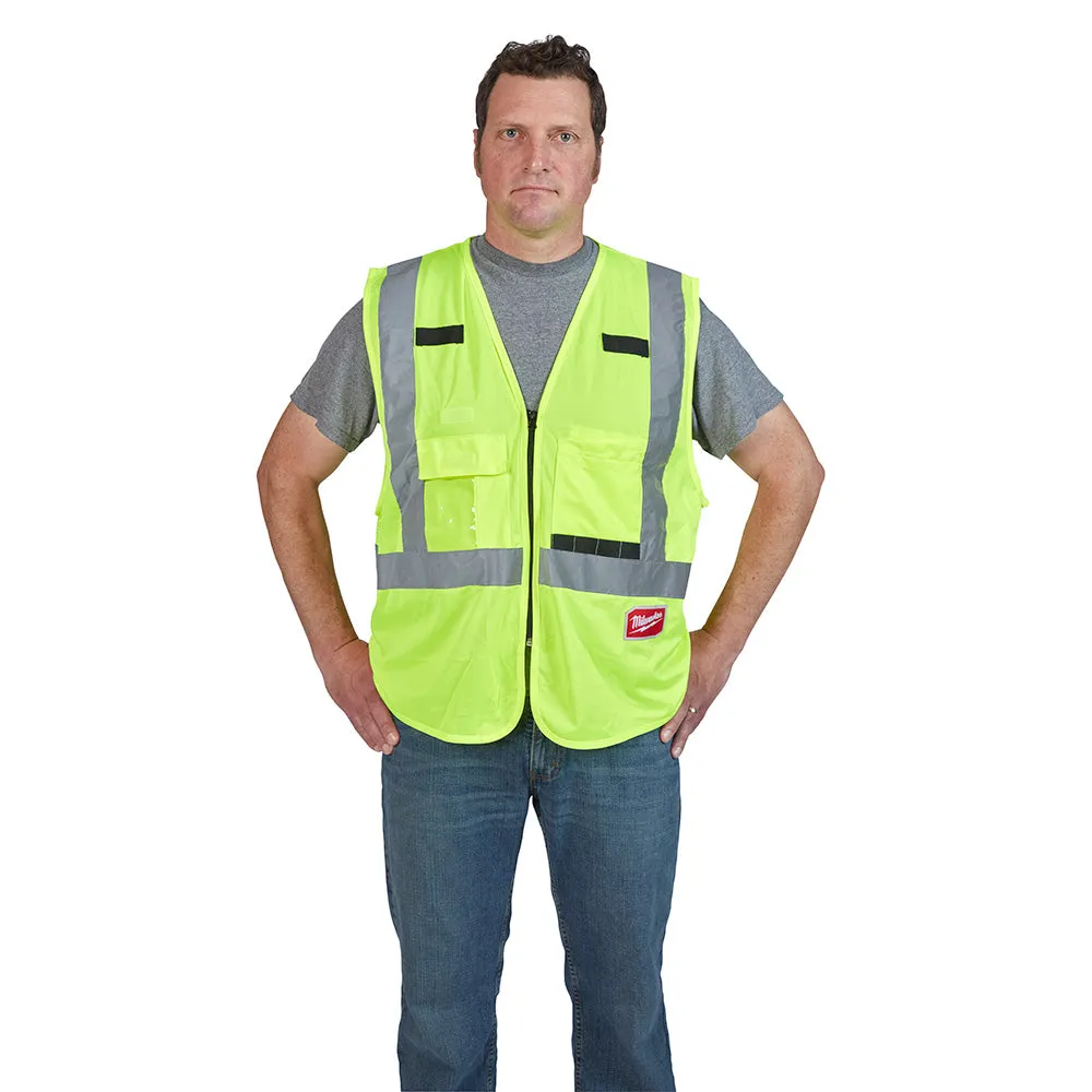 Milwaukee 48-73-5022 Class 2 - High Visibility Yellow Safety Vest - L/XL