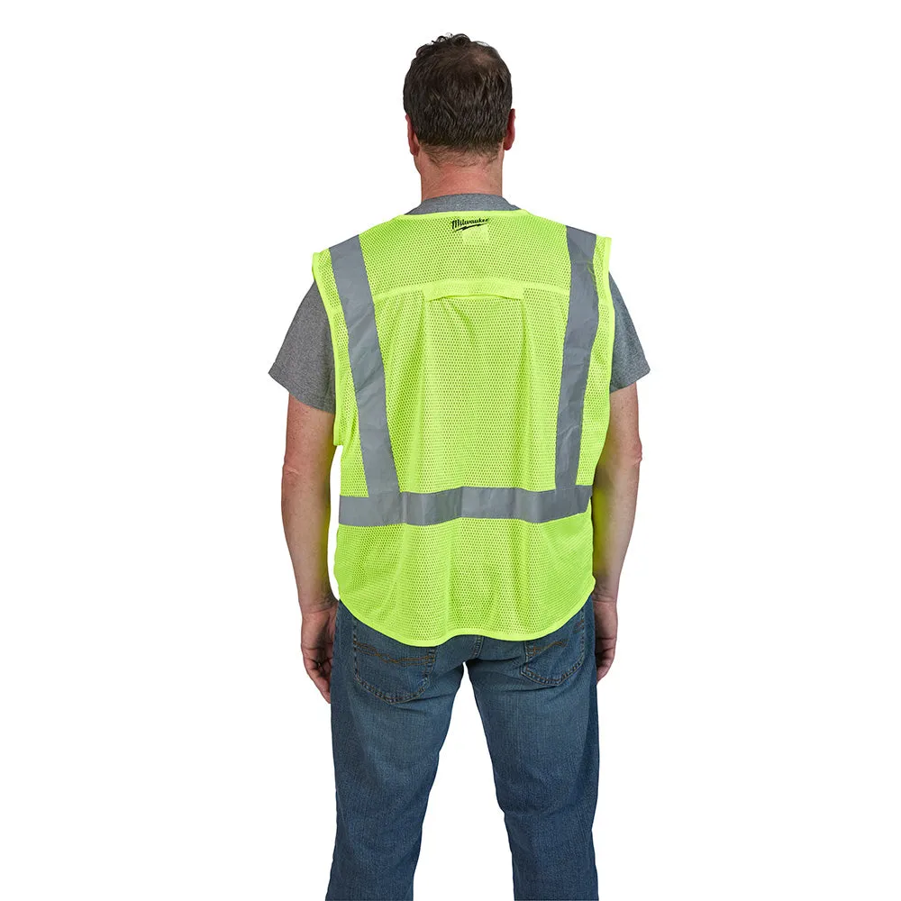 Milwaukee 48-73-5022 Class 2 - High Visibility Yellow Safety Vest - L/XL