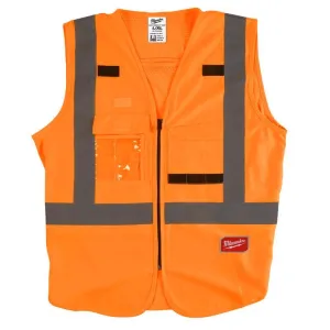 Milwaukee Reflective Safety Vest Hi-Viz Orange L/XL